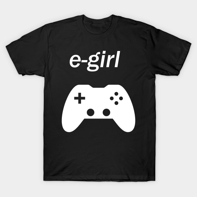 e girl gaming T-Shirt by Imutobi